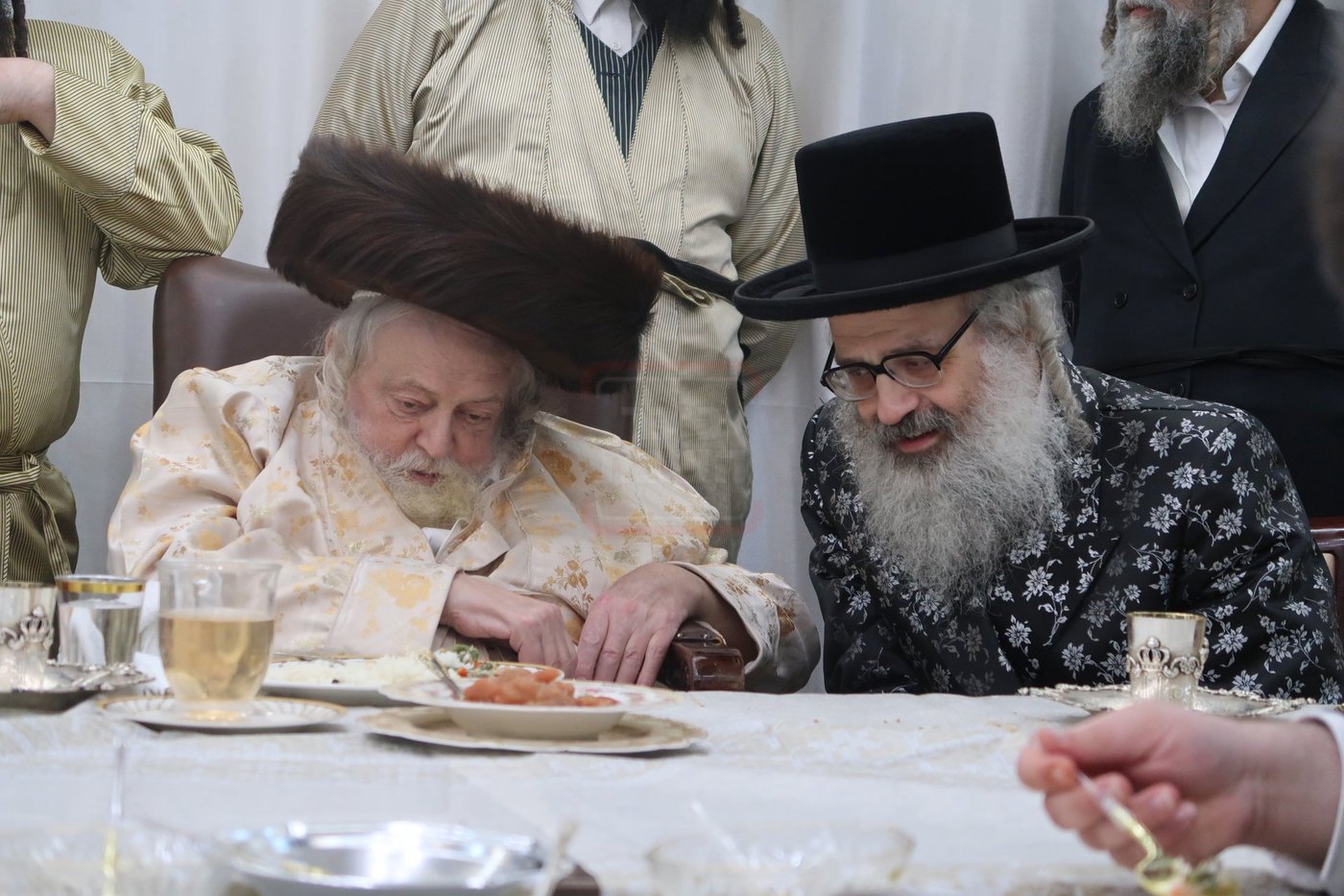 האדמו"ר מויז'ניץ בית שמש בשמחת בית תולדות אברהם יצחק