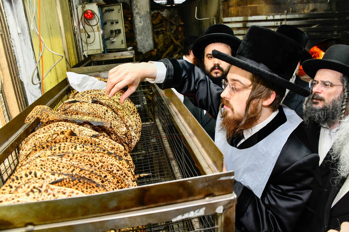 האדמו"ר מסאדיגורה באפיית המצות 