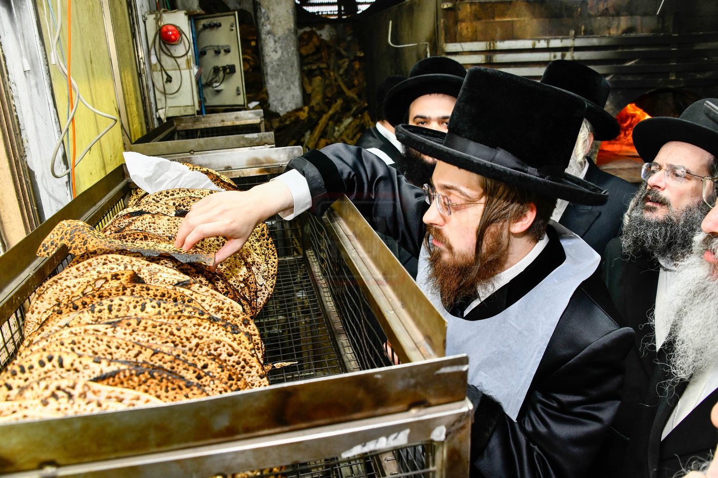 האדמו"ר מסאדיגורה באפיית המצות 