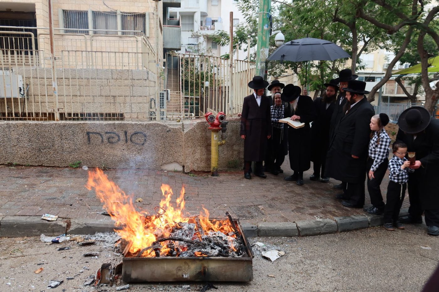 האדמו"ר מסטריקוב בשריפת חמץ