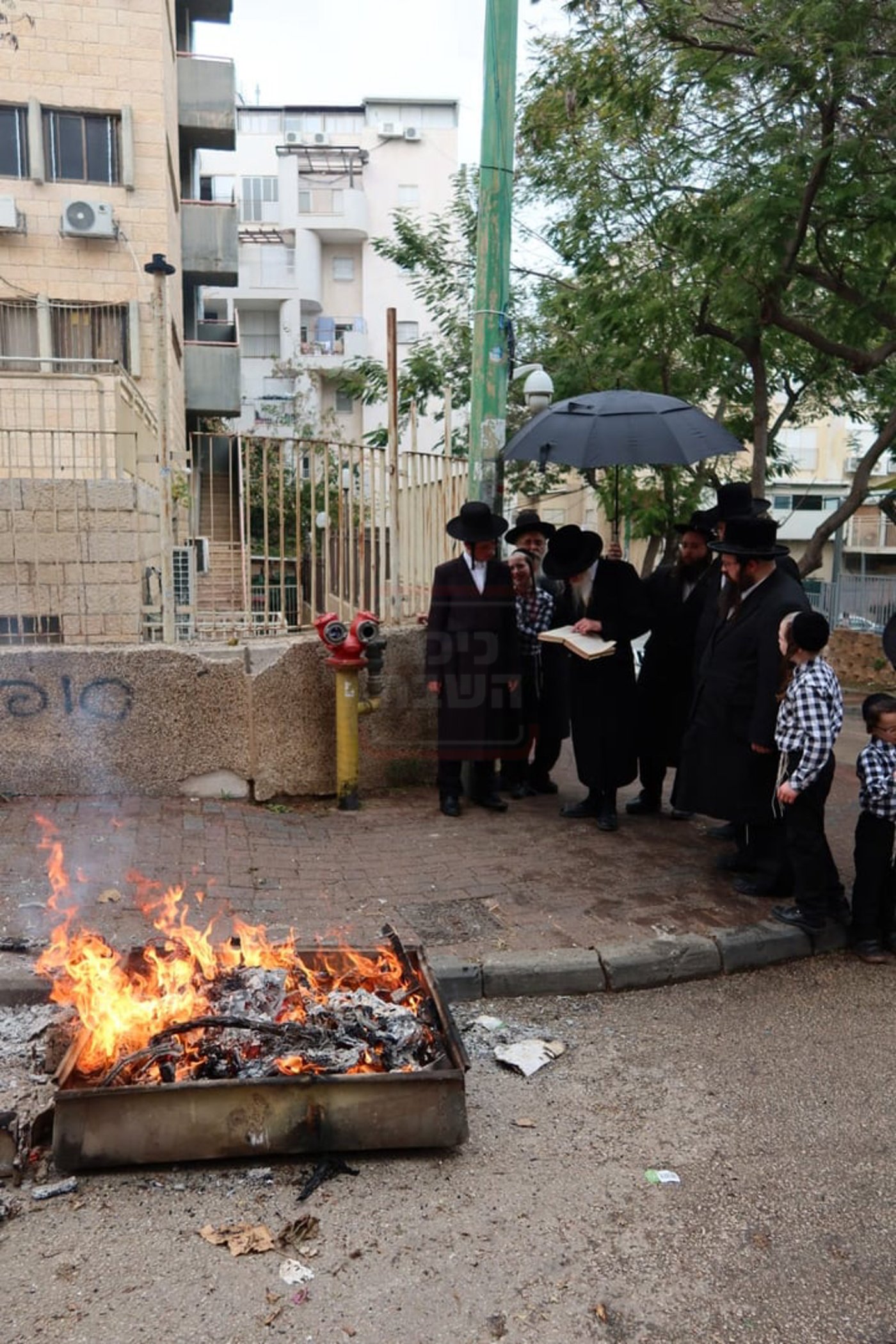 האדמו"ר מסטריקוב בשריפת חמץ