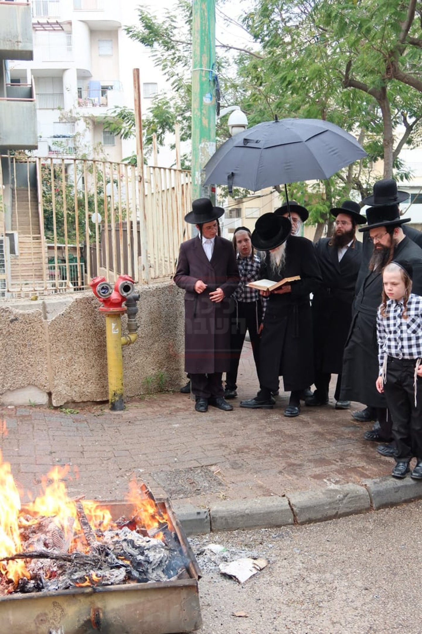 האדמו"ר מסטריקוב בשריפת חמץ