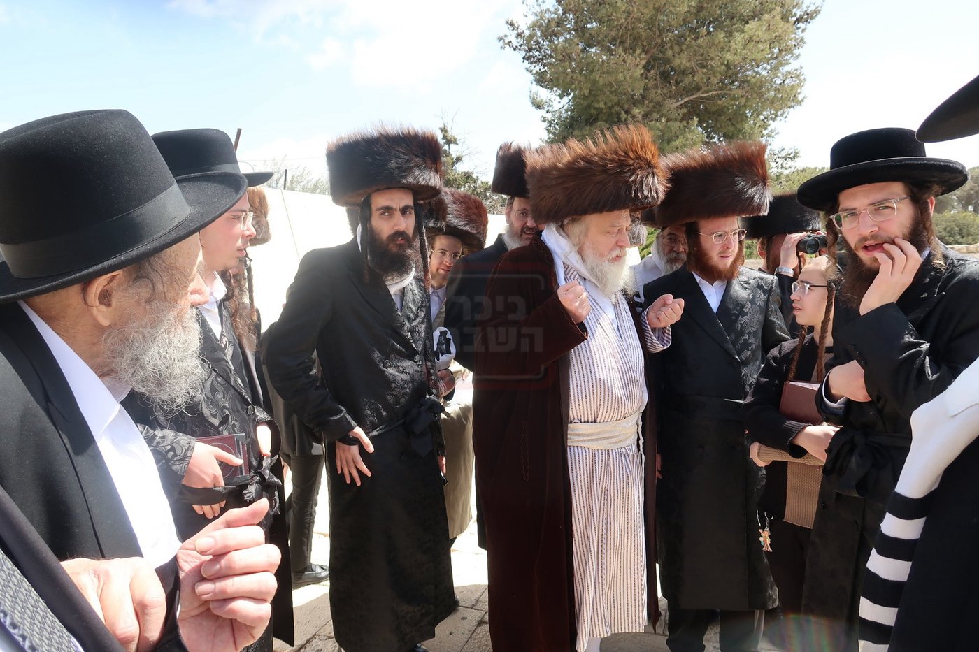 האדמו"ר ממבקשי אמונה בתפילה בהר הצופים