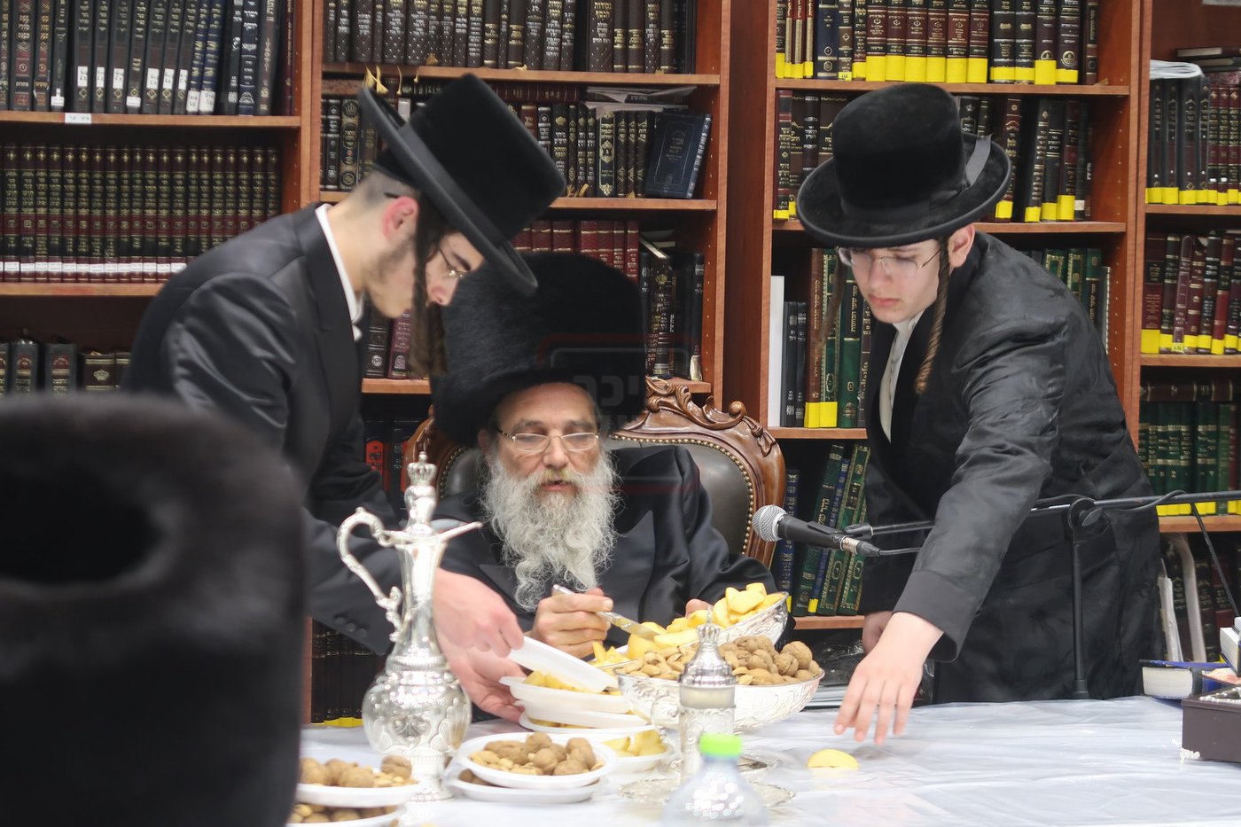 האדמו"ר מאשלג בני היכלא בטיש חוה"מ פסח