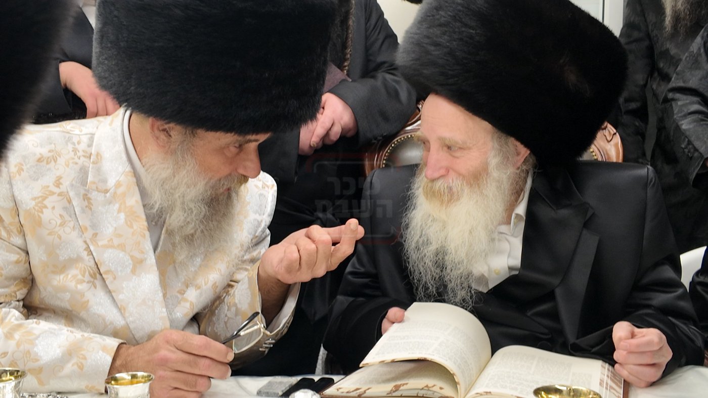 האדמו"ר הגרי"מ מורגנשטרן בביקור אצל האדמו"ר מאשלג בני היכלא