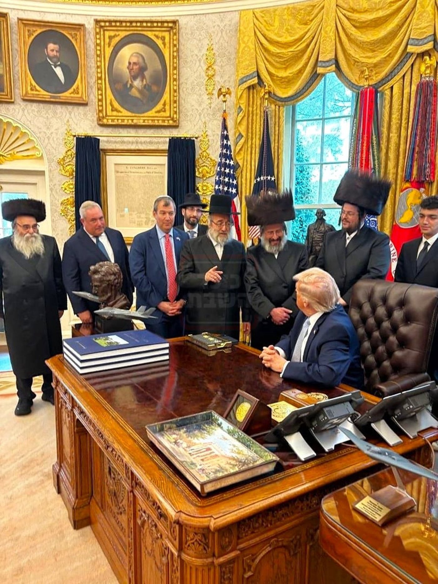 פגישת העסקנים עם הנשיא טראמפ