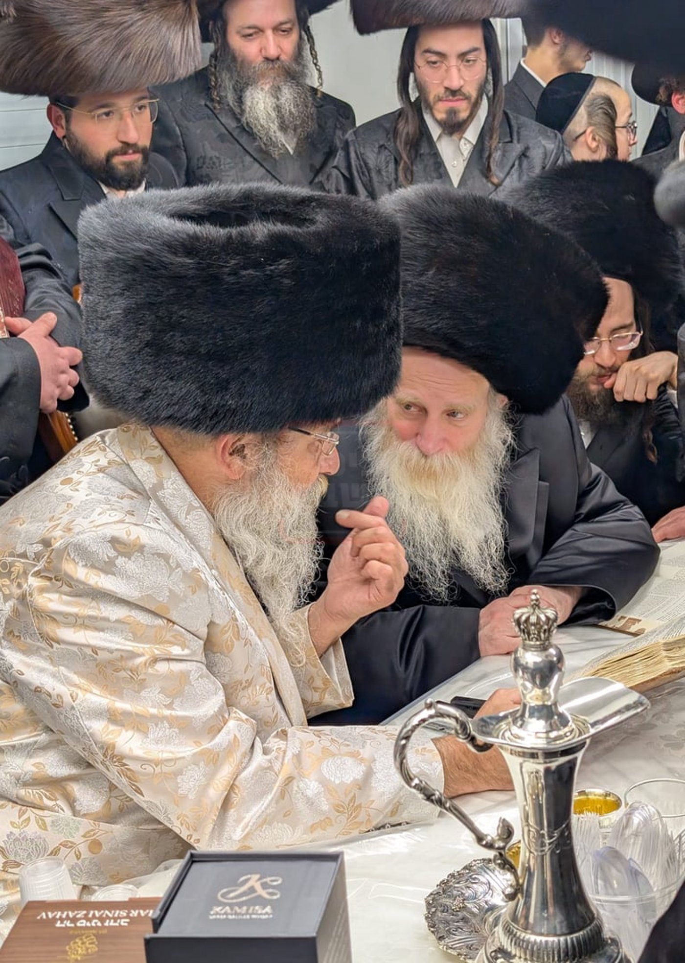 האדמו"ר הגרי"מ מורגנשטרן בביקור אצל האדמו"ר מאשלג בני היכלא