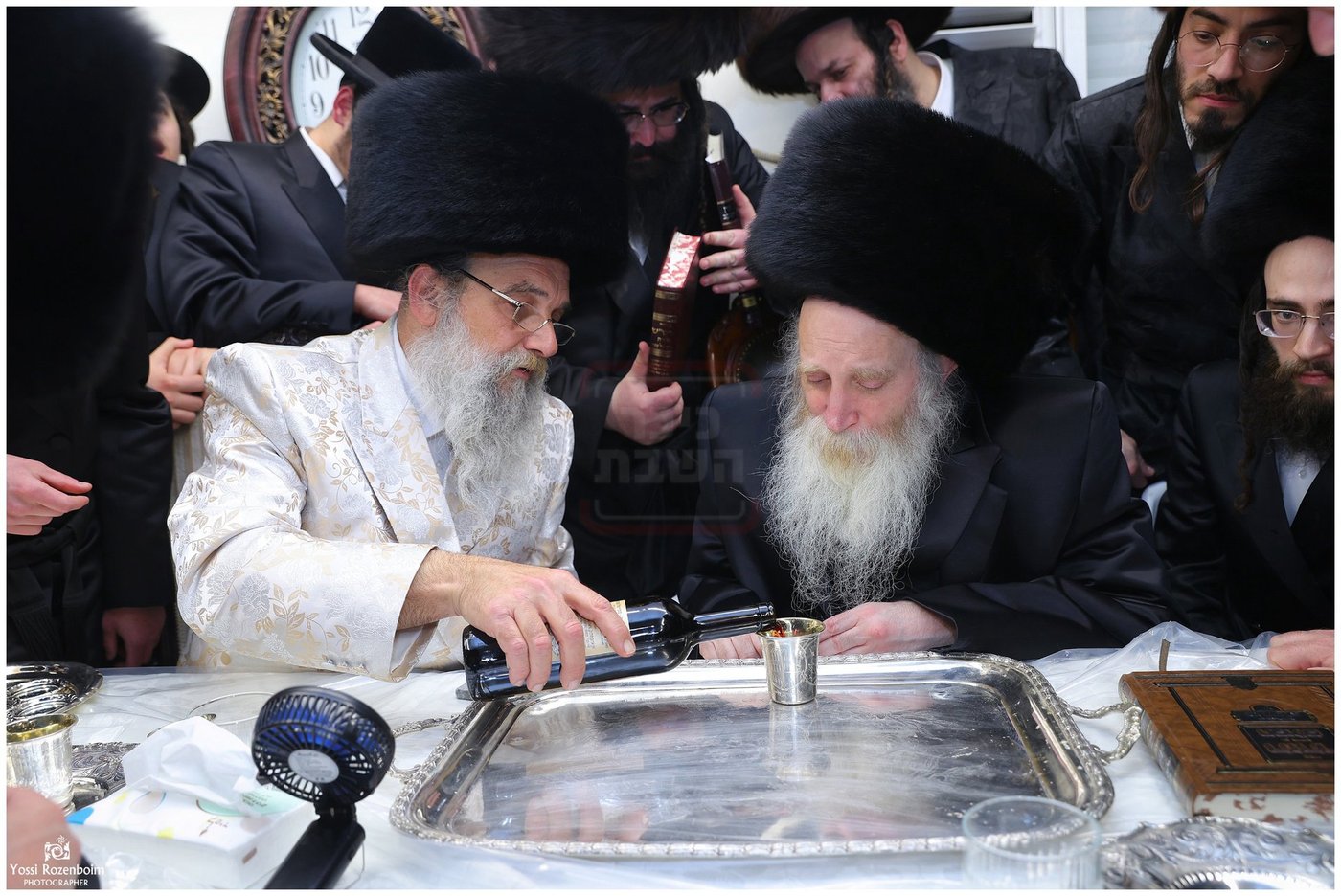 האדמו"ר הגרי"מ מורגנשטרן בביקור אצל האדמו"ר מאשלג בני היכלא