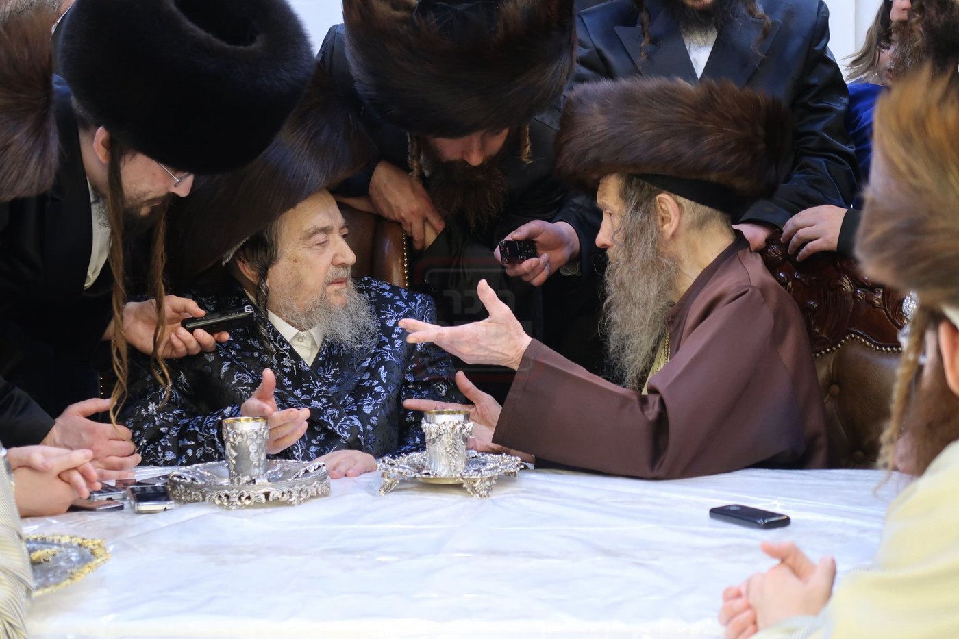 האדמו"ר מלעלוב ניקלשבורג בביקור אצל  הגרי"מ שעכטער