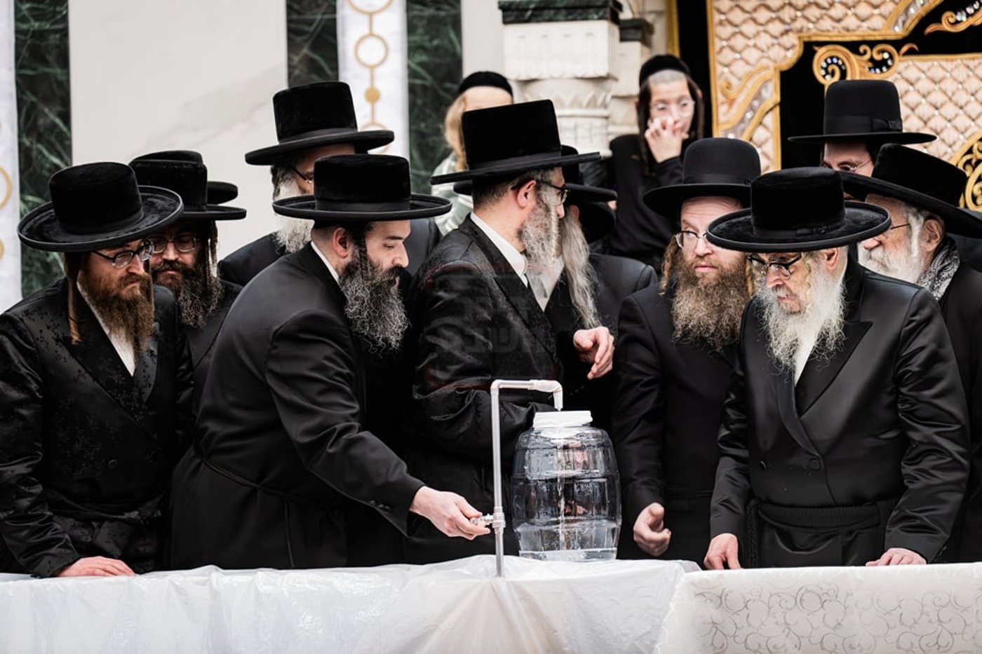 האדמו"ר מסאטמר בשאיבת מים שלנו