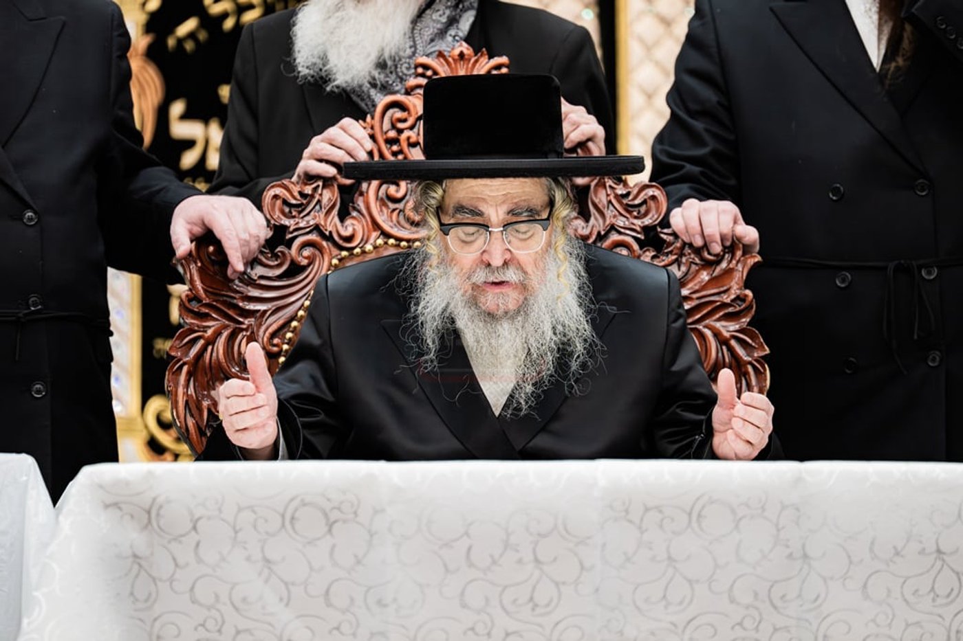 האדמו"ר מסאטמר בשאיבת מים שלנו