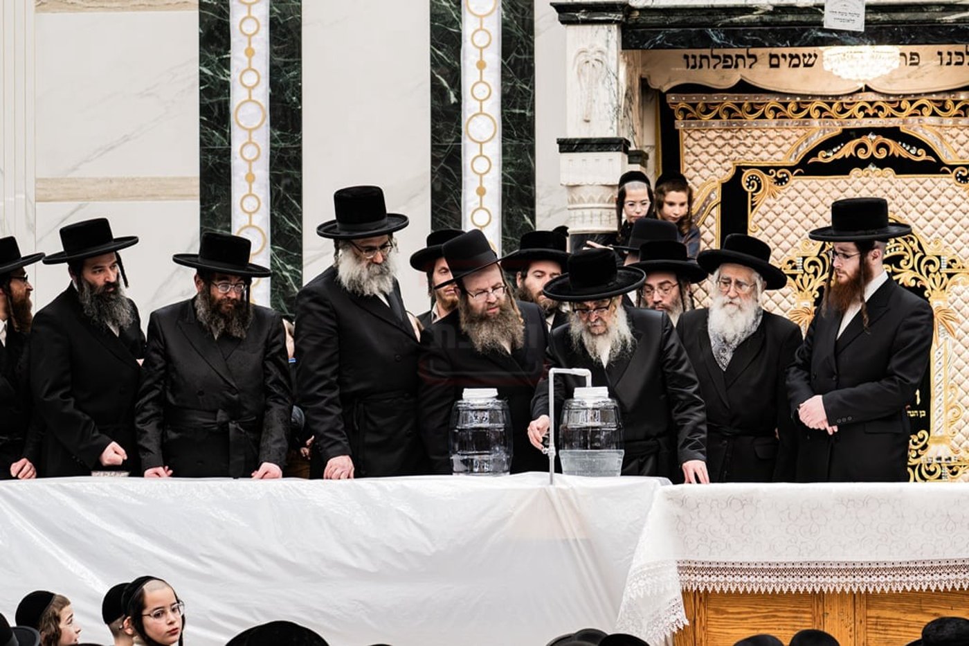 האדמו"ר מסאטמר בשאיבת מים שלנו