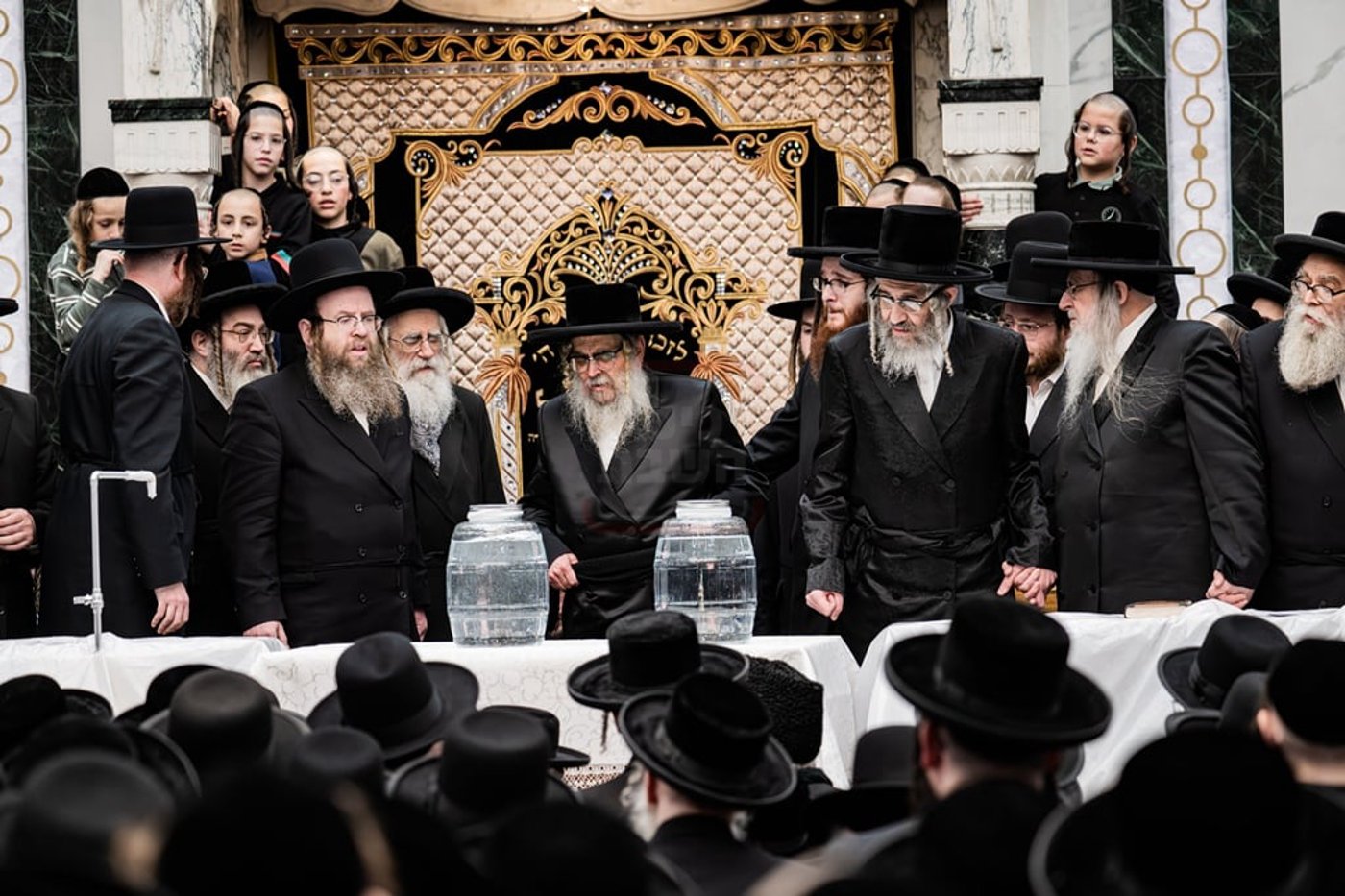 האדמו"ר מסאטמר בשאיבת מים שלנו