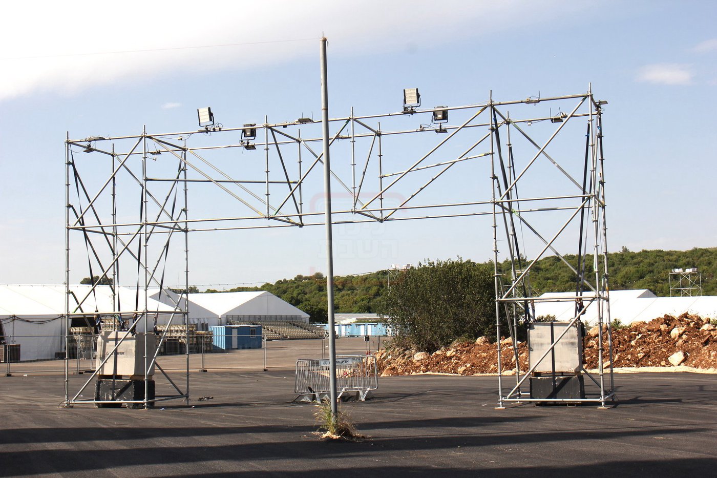 הפסקת העבודות במירון