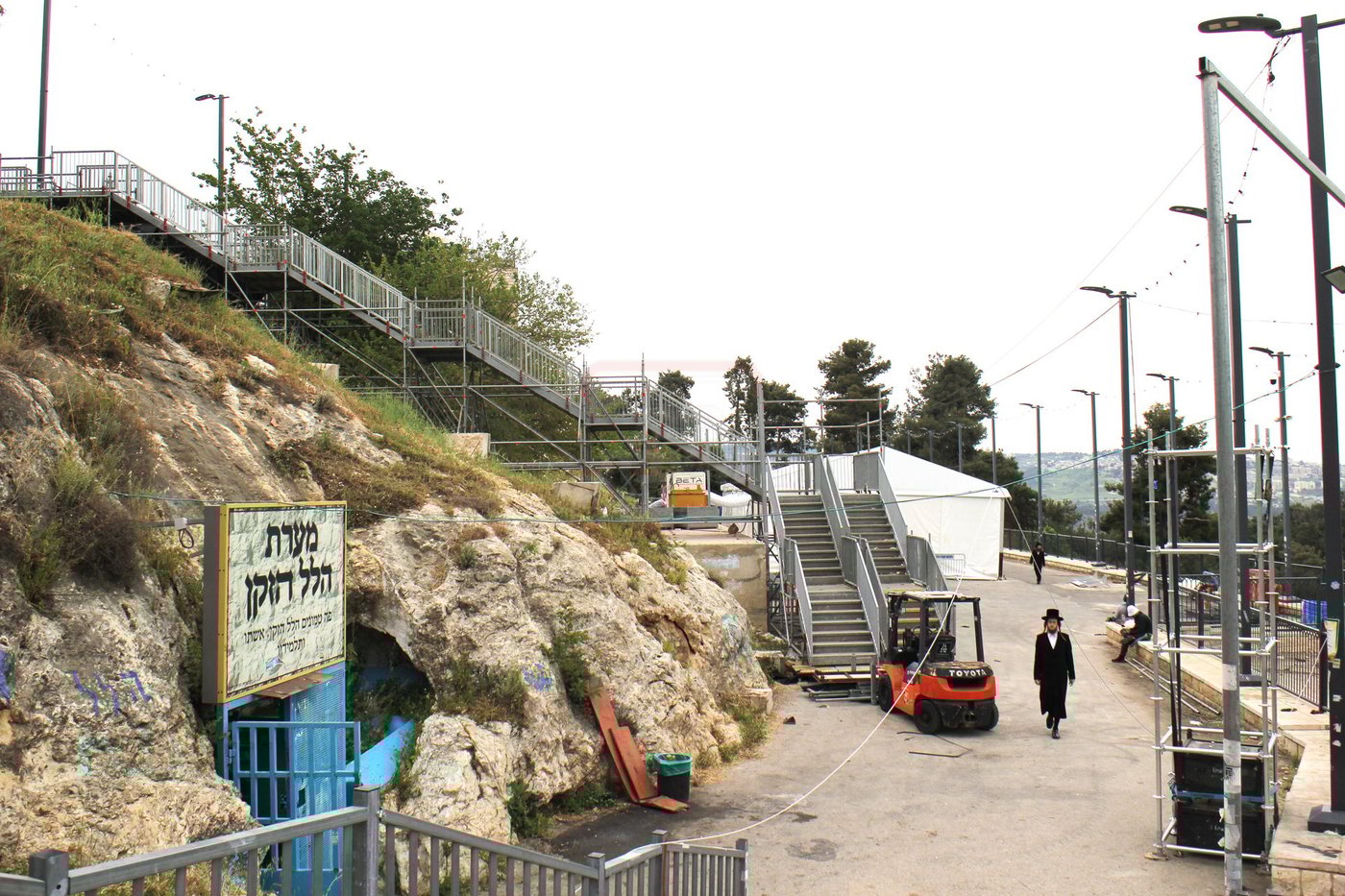 הפסקת העבודות במירון