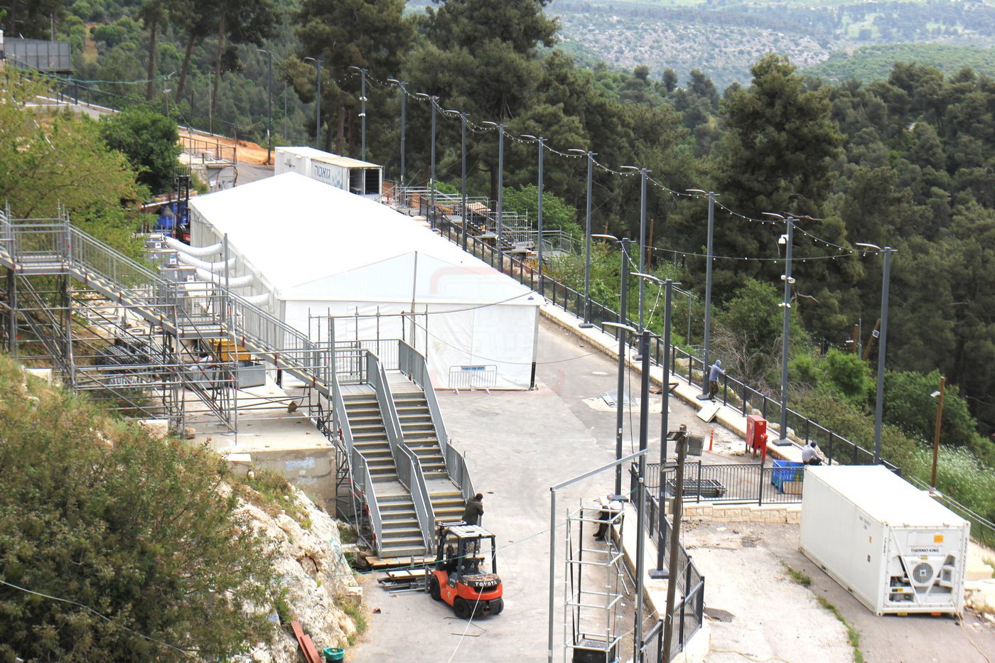 הפסקת העבודות במירון