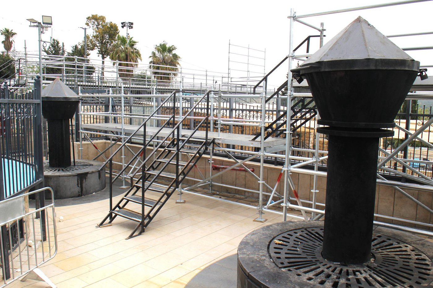 הפסקת העבודות במירון