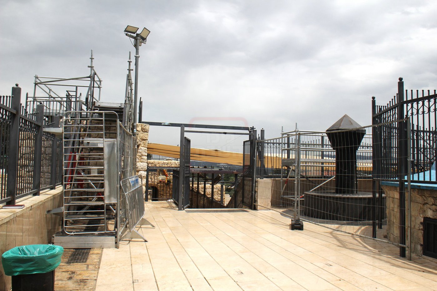 הפסקת העבודות במירון