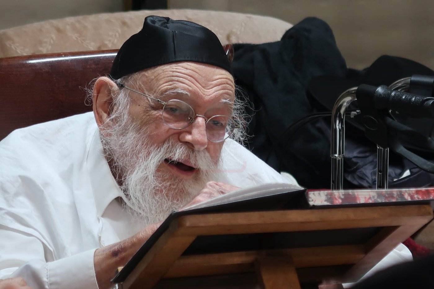 הגאון רבי מאיר גריינמן במסירת שיעור