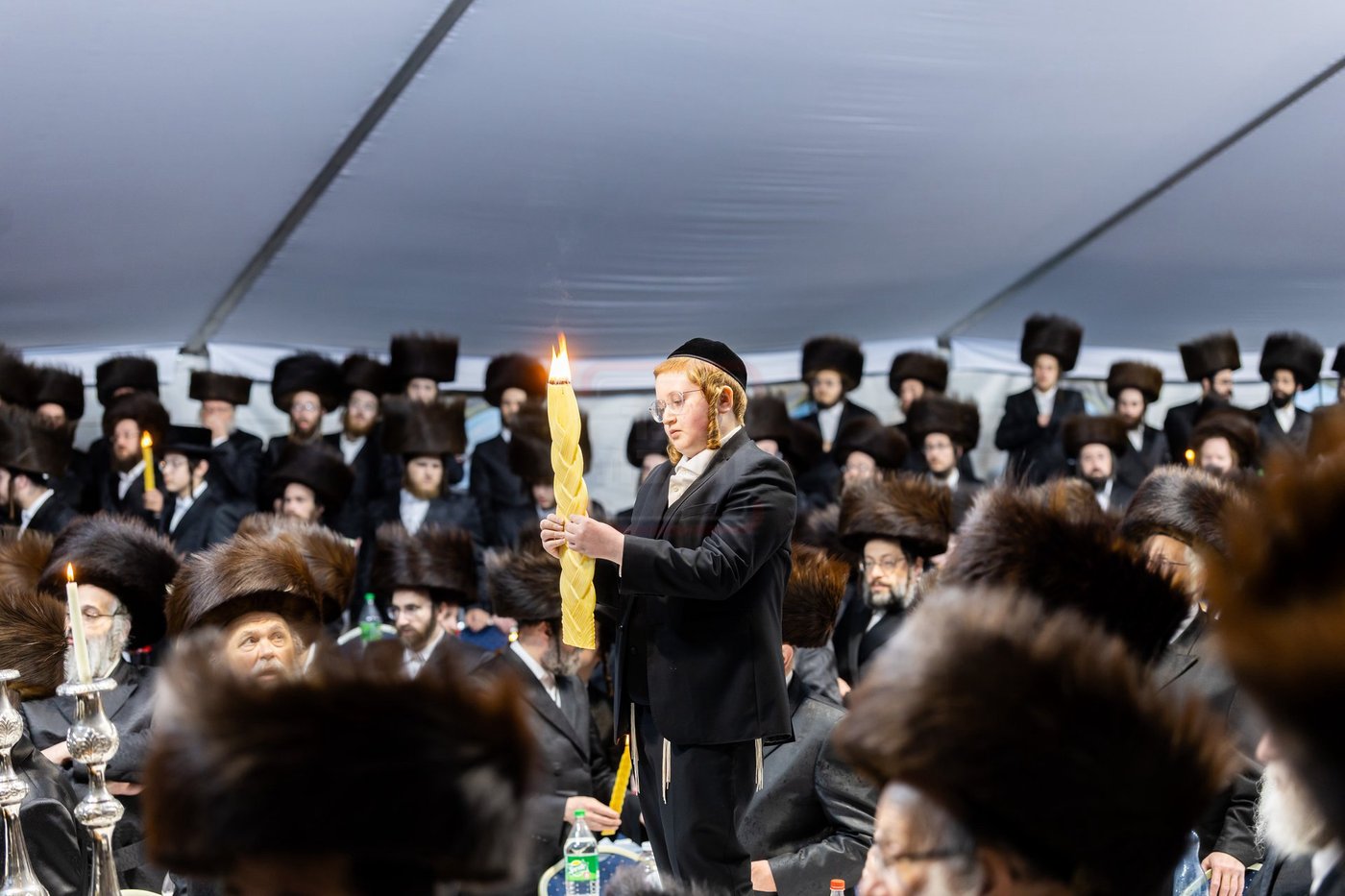 האדמו"ר מסאטמר בסעודה שלישית והבדלה בקראקא