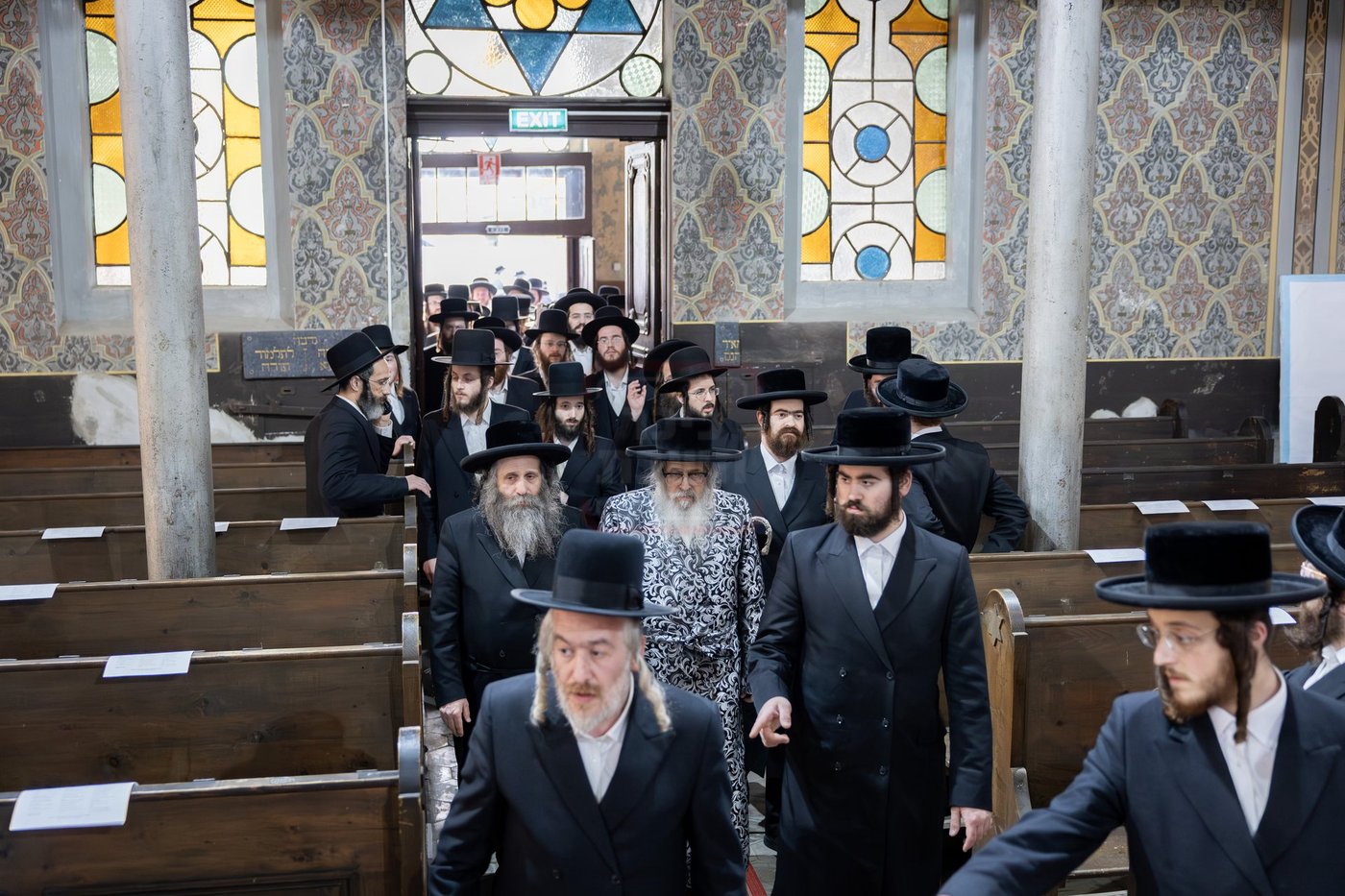 האדמו"ר מסאטמר בתפילה באוהל