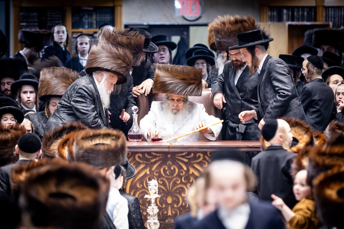נעילת החג שבועות בחצר הקודש סאטמר
