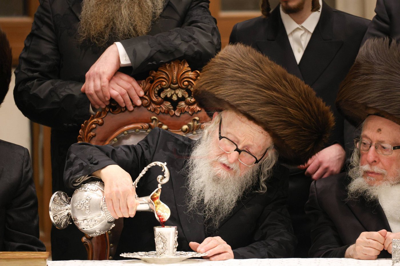 האדמו"ר מסערדאהעלי במוצ"ש בירושלים