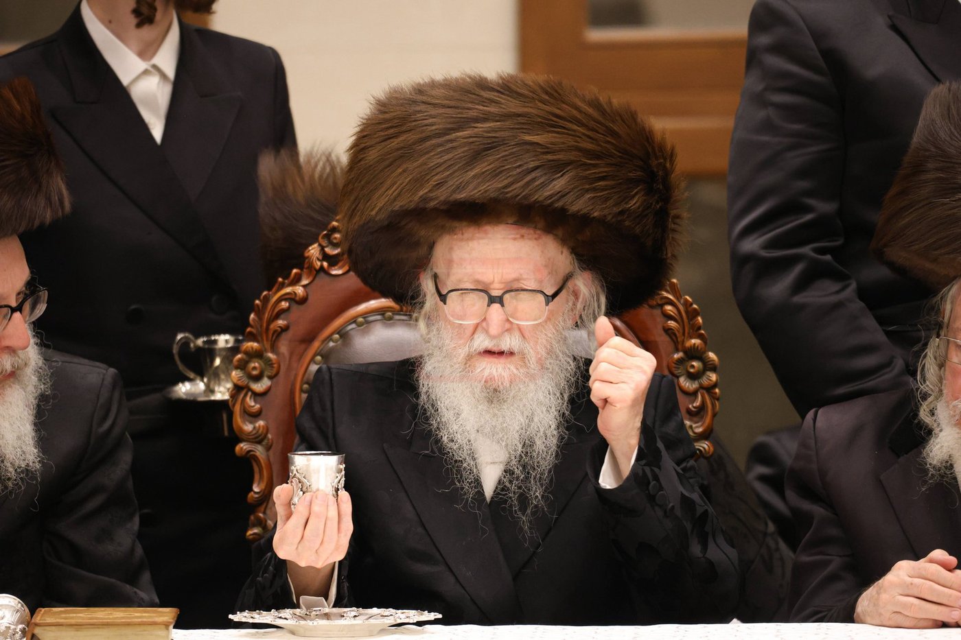האדמו"ר מסערדאהעלי במוצ"ש בירושלים