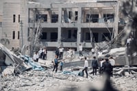 ההרס בזירת הנפילה בבני ברק