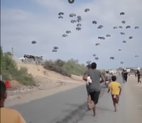 מהאוויר או מהיבשה  - הסיוע האווירי לעזה