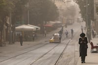 האובך אמש בירושלים 