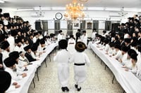 מוצאי יום כיפור בחצה"ק מודז'יץ