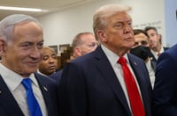הנשיא טראמפ בביקורו בכנסת