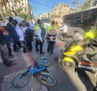 זירת התאונה בבני ברק