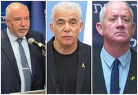 גנץ, לפיד וליברמן