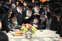 האדמו"ר מסאטמר בביקור אצל האדמו"ר מבעלזא