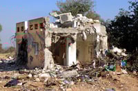 חורבן בעוטף עזה מיד לאחר מתקפת החמאס