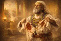 קריעת בגד שנלכלכך בדם חטאת