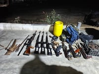 תיעוד מאמצעי הלחימה שהוחרמו