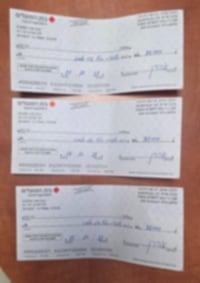 צ'קים על סך 90 אלף ש"ח שנתפסו ברשות החשודים