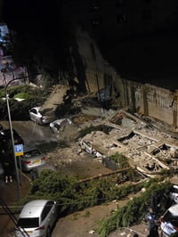 הקיר שקרס ברחוב סוקולוב