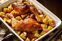 מנת עוף ותפוחי אדמה