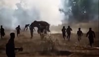 הענק שזורע אימה: תיעוד דרמטי של 'הפיל הקטלני' מהודו רודף אחרי תושבים חסרי אונים
