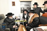 האדמו"ר מצאנז בביקור אצל הרה"ג רבי חיים בער ויסברג