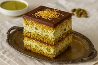 קראנץ' דובאי קפוא: גלידת פיסטוק, קדאיף ושוקולד