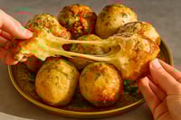 דורי זהב במילוי גבינה נמסה וחמאת שום 