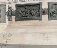 "מוות לרוטשילד" וצלבי קרס בלב פריז: המשטרה פתחה בחקירה - כך זה נראה