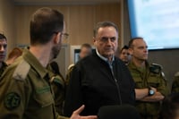 שר הביטחון ישראל כץ באמ"ן