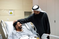 נשיא איחוד האמירויות, השייח' מוחמד בן זאיד בעת הביקור