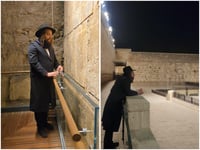 בצל המלחמה: הגאון הינוקא ערך תפילה מיוחדת בירושלים • תיעוד